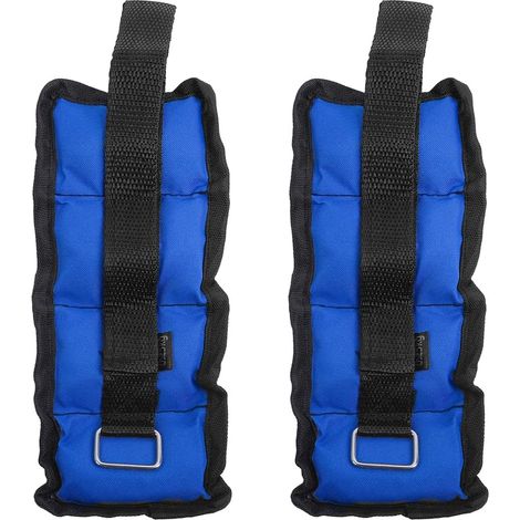 Poids de Cheville réglables Poids pour Les Jambes, Poids pour Les Chevilles, Poids pour Les Poignets, 0,25 kg pour Chaque Cheville, 0,5 kg pour Une Paire (Bleu) (1/5)