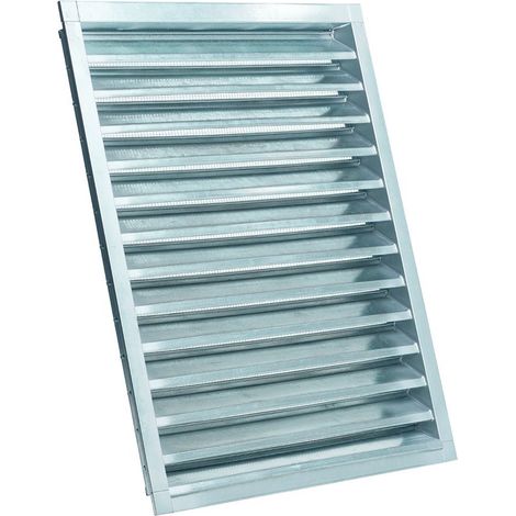 VWZ Wetterschutzgitter 680x780 gebürstetes Aluminium, lackierbar