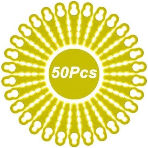 Lot de 50 Lames de Rechange Universelles pour Bordureuses Électriques et Thermiques – Compatible avec Modèles Ryobi et Autres Marques (1/4)