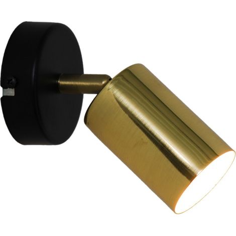 Zumaline VILA Faretto singolo, nero, oro, 1x GU10