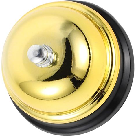 Timbre de oficina de metal dorado, timbre manual para estudiantes/escuela/juegos/hogar, atención