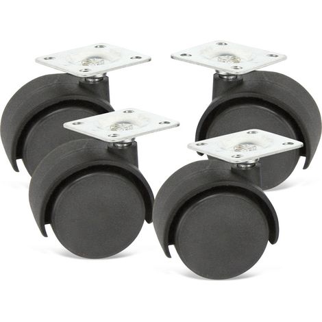 Set de roulettes KINZO, Ø 40 mm, 4 pièces