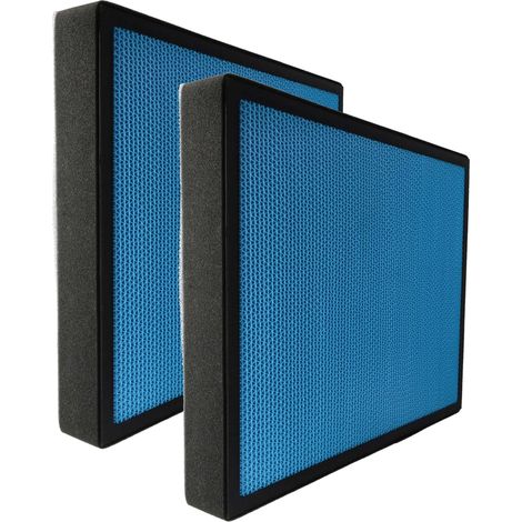 vhbw 2x Air Filter Replacement for Comedes PT94068 for Air Purifier - Combi Filter Pre Filter + HEPA + Activated Carbon + TiO2
