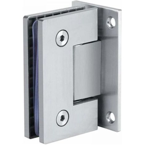 FENOPLASTICA1 Stück Charnière Pince de Porte Verre 90° Support Mural Sans Cadre Clip Porte de Douche en Verre 8-10mm mit Accessoire (1/4)