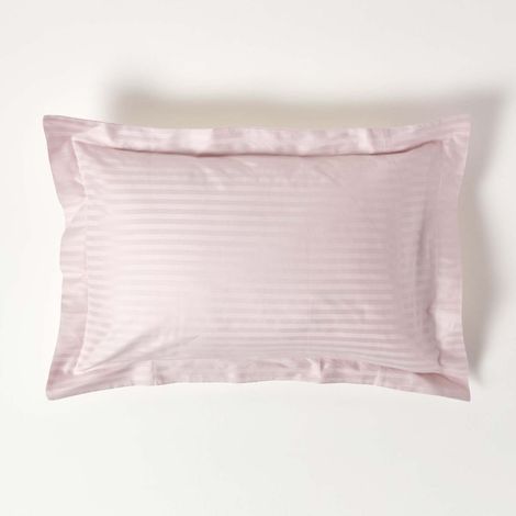 HOMESCAPES Taie d'oreiller en satin de coton égyptien Violet 330 fils (1/4)