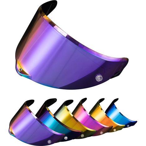 PSLER Helmet Visor for Pista GP RR Pista GPR CORSA-R RACE 3 RACE 2, Tinted Visor for Motorcycle Helmet Accessories (Deep Purple) (1/5)