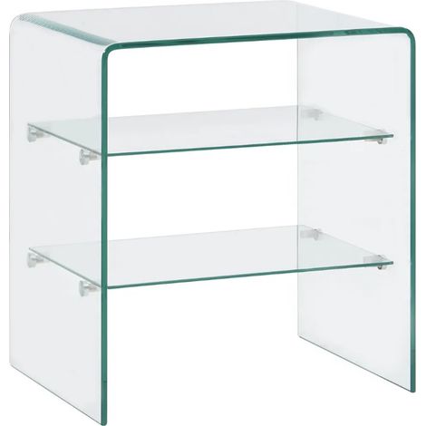 Rangement 3 plateaux verre trempé transparent Niu (1/5)