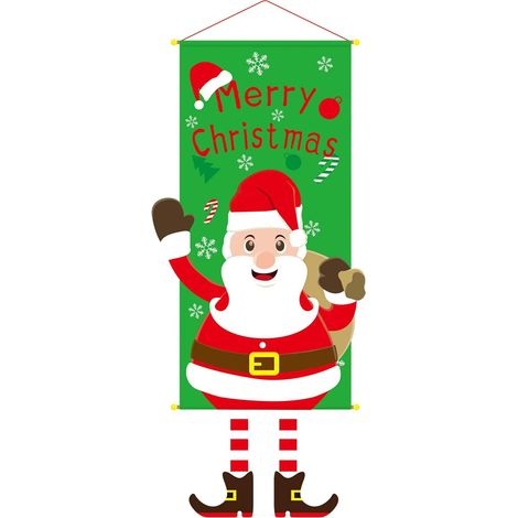 Drapeau De Noël - Double Face - 30 X 45 Cm - Pour Jardin Extérieur Ou Intérieur - 1 Pièce (1/5)