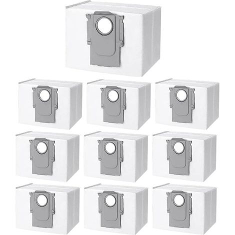 10 Staubbeutel, kompatibel mit der Ladestation des Xiaomi Roborock S8+ / S8 Pro Ultra / Q7 / Q7+ / Q7 MAX+ / S7 MaxV Ultra / Q7 Plus / Q5 / Q5+ Saugroboters. Einweg-Ersatzbeutel. (1/4)