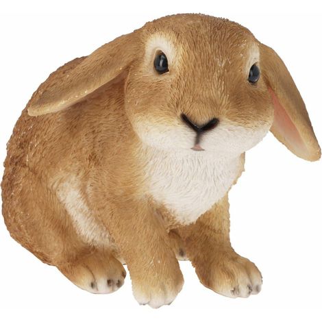 Gartenfigur Hase mit großen Ohren, 17 cm, Muster 1 (1/3)