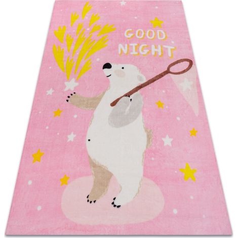 Teppich PLAY Bär Sterne G4016-5 rosa pink 120x170 cm