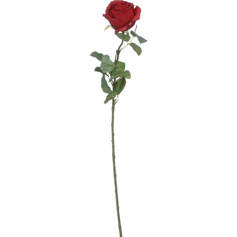 Mica künstliche Rose rot 69 cm Dekoblumen