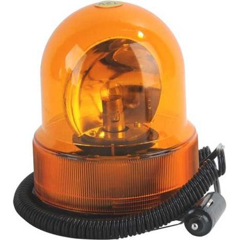 Lámpara rotante magnética naranja V.12