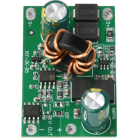 Solar circuit control board with 3.2V/3.7V boost to 5V/12V 1.5A solar controller module. (1/4)