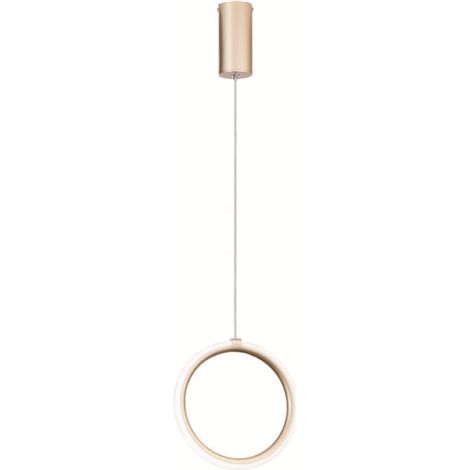 Lampada a sospensione D23 cm in metallo verniciato 1 Luce ORO a Led PINTA (1/3)