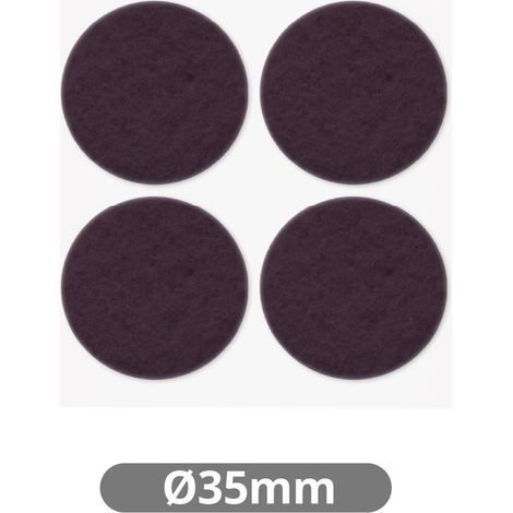 Set 4 fieltros adhesivos redondos Ø35mm Marron GSC 003802761 (1/3)