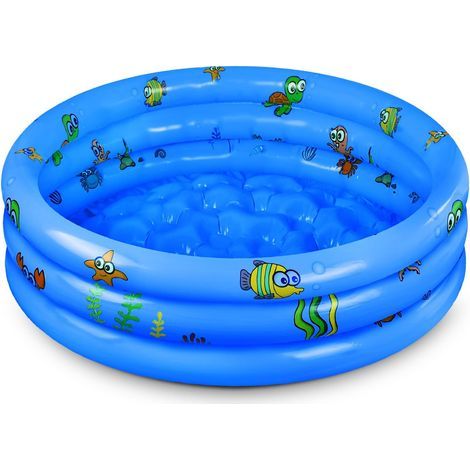 Piscine Gonflable Enfant Ronde 100 cm Bleue Idéale pour 1 à 2 Enfants – Facile à Installer et à Ranger (1/5)