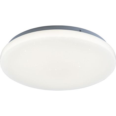 Deckenleuchte LED CCT Deckenlampe Wohnzimmer Beleuchtung mit Sterneneffekt, rund weiß, 1x LED 18 Watt 1440 lm, 3000-6400K, DxH 31x5,5 cm