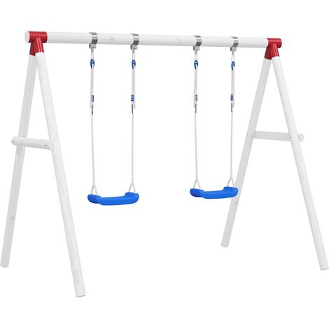 Schaukelsitze mit Seilen 2 Stk. Blau 38x16 cm Polyethene