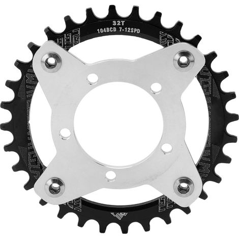 Adaptateur de Pignon 104BCD 32T en Alliage d'Aluminium pour Moteur Électrique BBS01 - Roue de Chaîne CNC Noir (1/5)