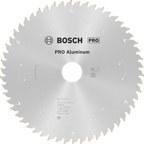 Lame de scie circulaire Bosch Standard pour aluminium, 210x1.9/1.3x30, 54 dents (1/4)