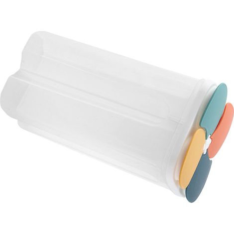 Conteneur de Stockage Aliments 4 compartiments Multifonction Joint Parfait Gain de Place Sécurisé Dispenser pour Cereales Kitchen (1/5)