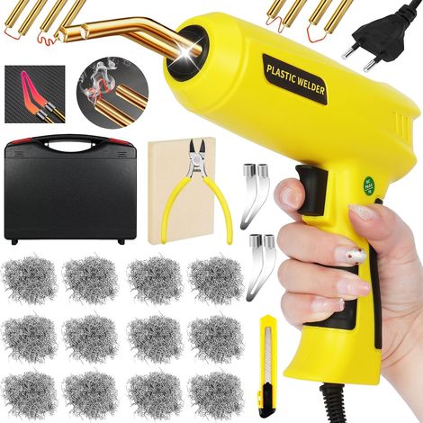 200W Soudure Plastique,Soudage Plastique Machine,Kit de Réparation Pare-Chocs de Voiture,Kit Reparation Plastique pour Réparer un Auto/Moto Pare-Chocs ou Objets en Plastique (1/5)