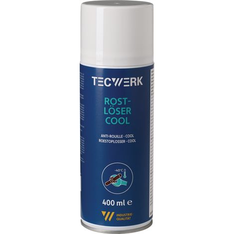 Révélant la structure interne du produit, nous vous présentons le Dégrippant Cool 400ml Spray TECWERK. (1/2)