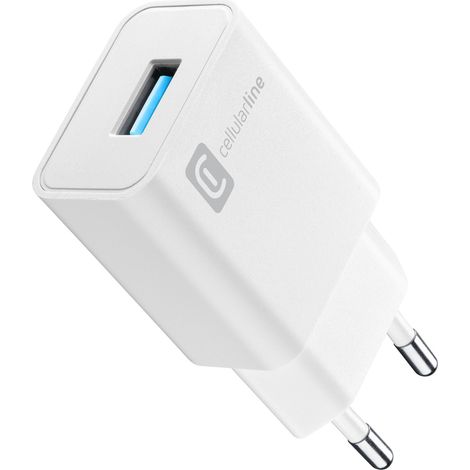 Cellularline ACHUSB18WSMLW chargeur d'appareils mobiles Universel Blanc Secteur Intérieure
