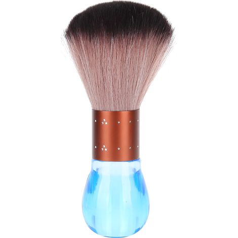 Brosse portable en fibres douces pour enlever les poussières et poils sur les vêtements et meubles - Bleu (1/5)