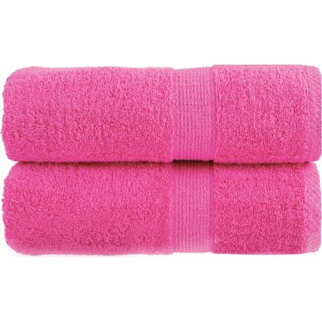 Serviettes de toilette de qualité supérieure SOLUND, lot de 2, roses, 30 x 30 cm, 600 g/m² (1/5)