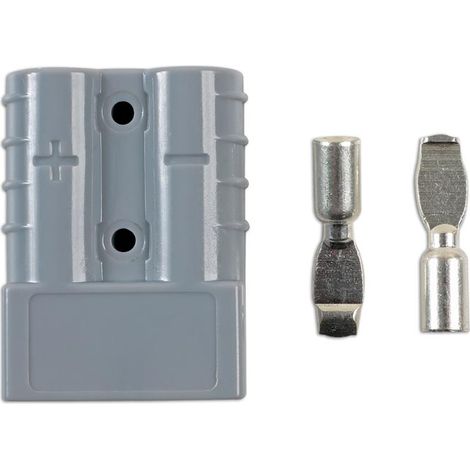 Connecteur anderson 50 a gris bipole