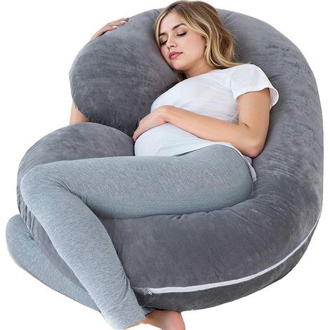 Coussin de grossesse, design en U, housse amovible, En forme de C (1/2)