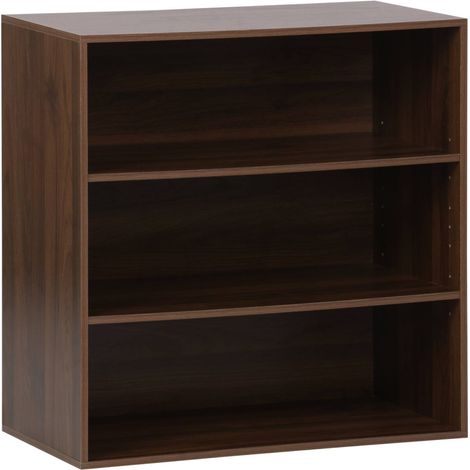 sweeek - Regal, Aufbewahrungsmodul Holzdekor 3 Regalfächer