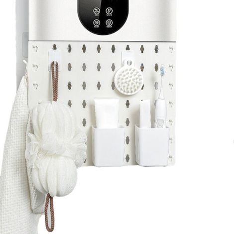 Pegboard Wall Mounted Display Multi Function Punching Free Storage Rack Gas Water Heater Pipe Cover-- (1/5)