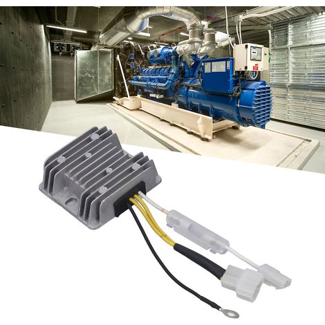 Régulateur de tension de démarreur électrique pour moteur diesel 186F, régulateur de tension monophasé 5 kW pour moteur diesel, AVR DC12V à quatre fils (1/5)