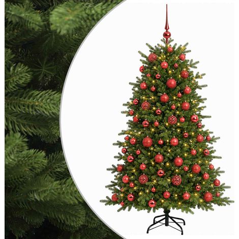 Albero di Natale artificiale con palline 210 cm 300 LED (1/5)