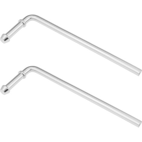 Lot de 2 Supports D'échappement Coudés à 90 Degrés 3/8" 200 X 60 X 14,4 Mm pour Voiture (1/5)