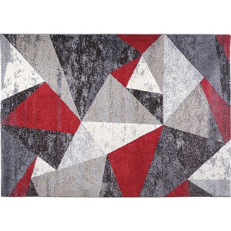 Tapis intérieur 60×110 cm en polypropylène frisé, hypoallergénique, anti-feu, rose – Decora