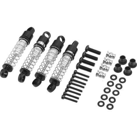Verbesserte vordere und hintere Stoßdämpfer aus Metall für Xiaomi Jimny XMYKC01CM 1/16 RC-Auto (schwarz) (1/5)