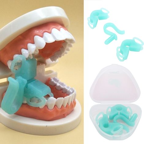 Bloc de morsure dentaire en silicone souple, ouvre-bouche, écarteur de joue intra-oral, outils de soins buccaux (1/5)