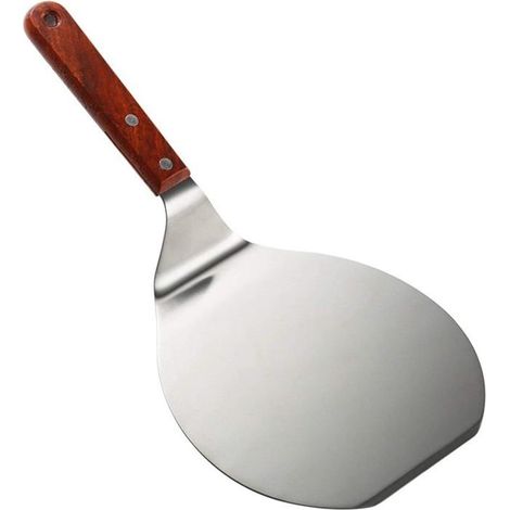 Spatule à pizza ronde en acier inoxydable La spatule à gâteau en acier inoxydable est idéale pour soulever et transporter facilemen (1/5)