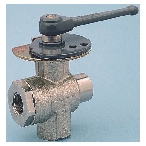 Robinet à boisseau sphérique Legris en Laiton, Poignée Noir, 12.7mm ( Prix pour 1 )