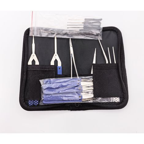 Key Extractor Set - 17-Piece Stainless Steel Broken Key Removal Toolkit - For Door Locks and Cylindrical Locks - 1 Set (1/4)