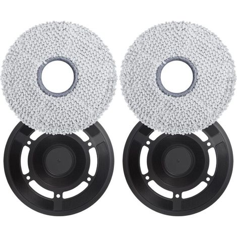 Lingettes avec plaques de rechange pour robot aspirateur Ecovacs Deebot X2 Omni (noir) (1/4)