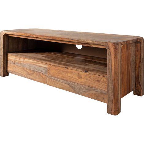 Meuble TV 125x45 Palissandre huilé Gris taupe BUENO 2002