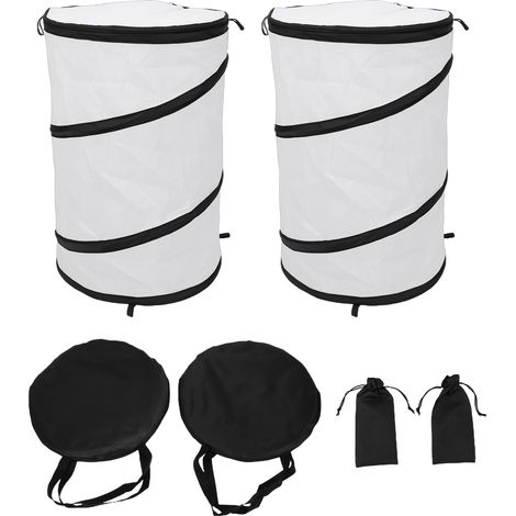 Housse Anti-Gel Pop-up 20x12 Pouces Lot de 2 Tissu Non Tissé Pliable avec Piquets Sac de Rangement pour Plantes Extérieur (1/4)