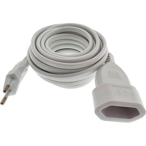 Prolongador  H05VV-F 2x1 2m blanco (1/3)