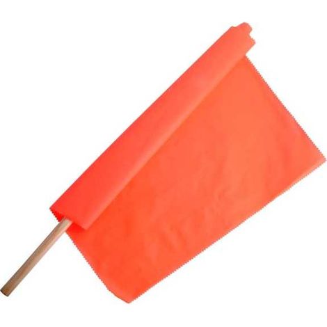 Petite drapeau de signalisation orange fluo 60x80 3G
