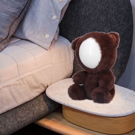 LED-Plüsch-Nachtlicht, Geschenk für Kinder, Puppe, Nachtlicht für Mädchen, süßer brauner Bär (1/5)